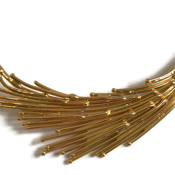 Collier "Feuille", argenté ou doré